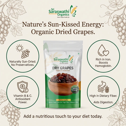 Organic Dried Grapes | Raisins | Kishmish