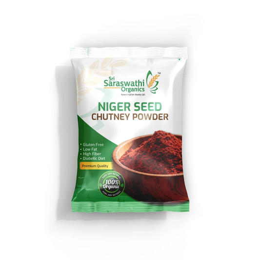 Niger seed chutney powder made from carefully sourced niger seeds for everyday use - Sri Saraswathi Organics