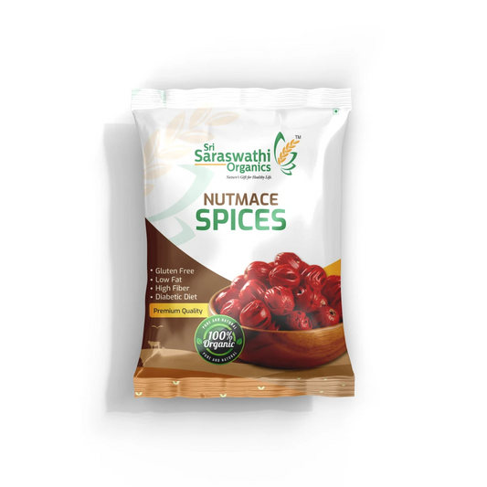 Organic nutmace made from natural nutmace for aromatic cooking - Sri Saraswathi Organics
