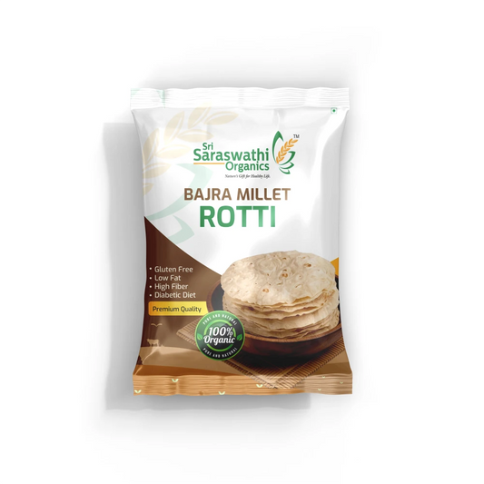 Bajra millet roti made from pearl millets for traditional Indian meals - Sri Saraswathi Organics