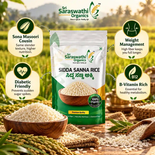 Organic sidda sanna rice benefits