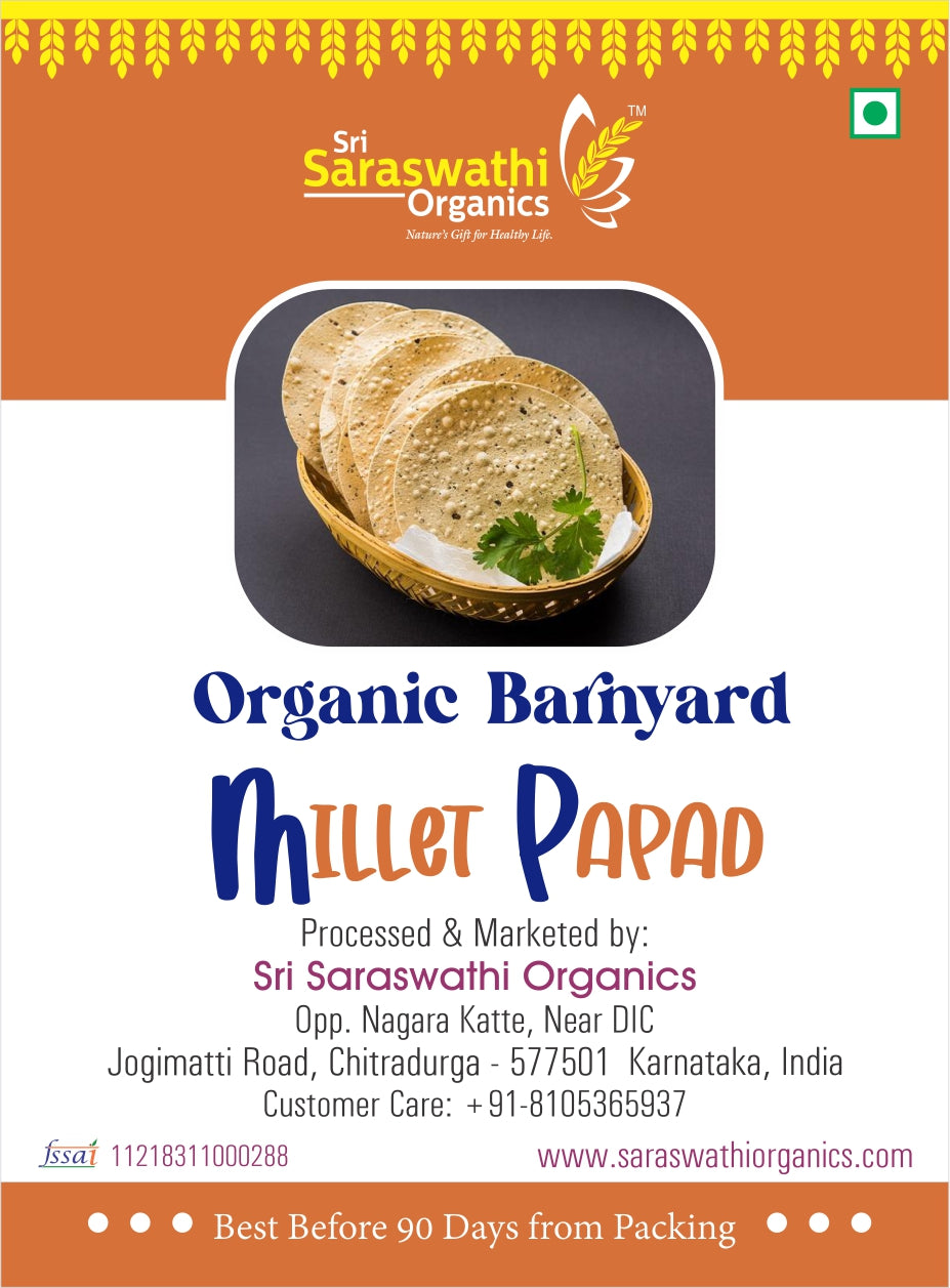 Barnyard Millet Masala Papad