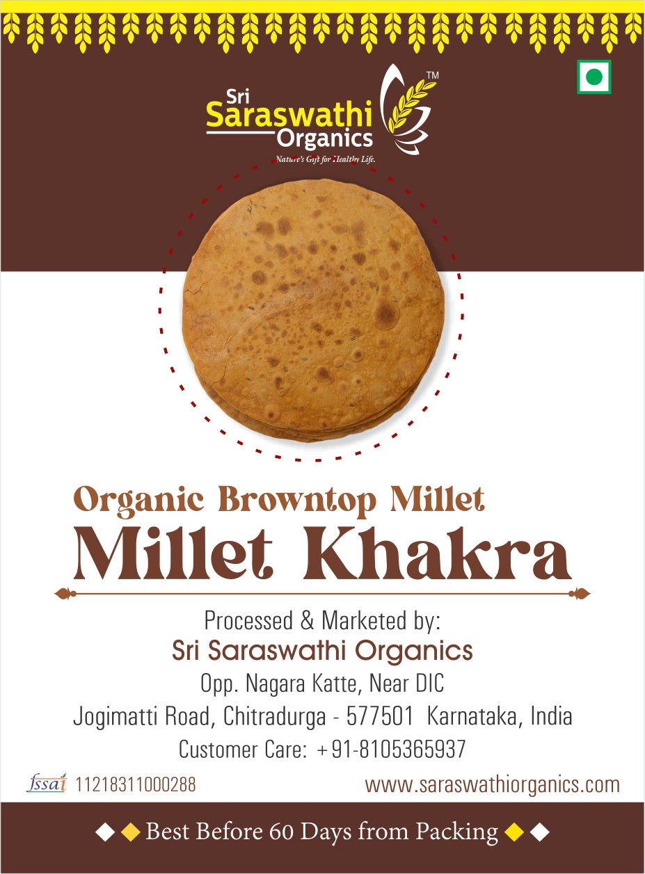 Browntop Millet Khakra