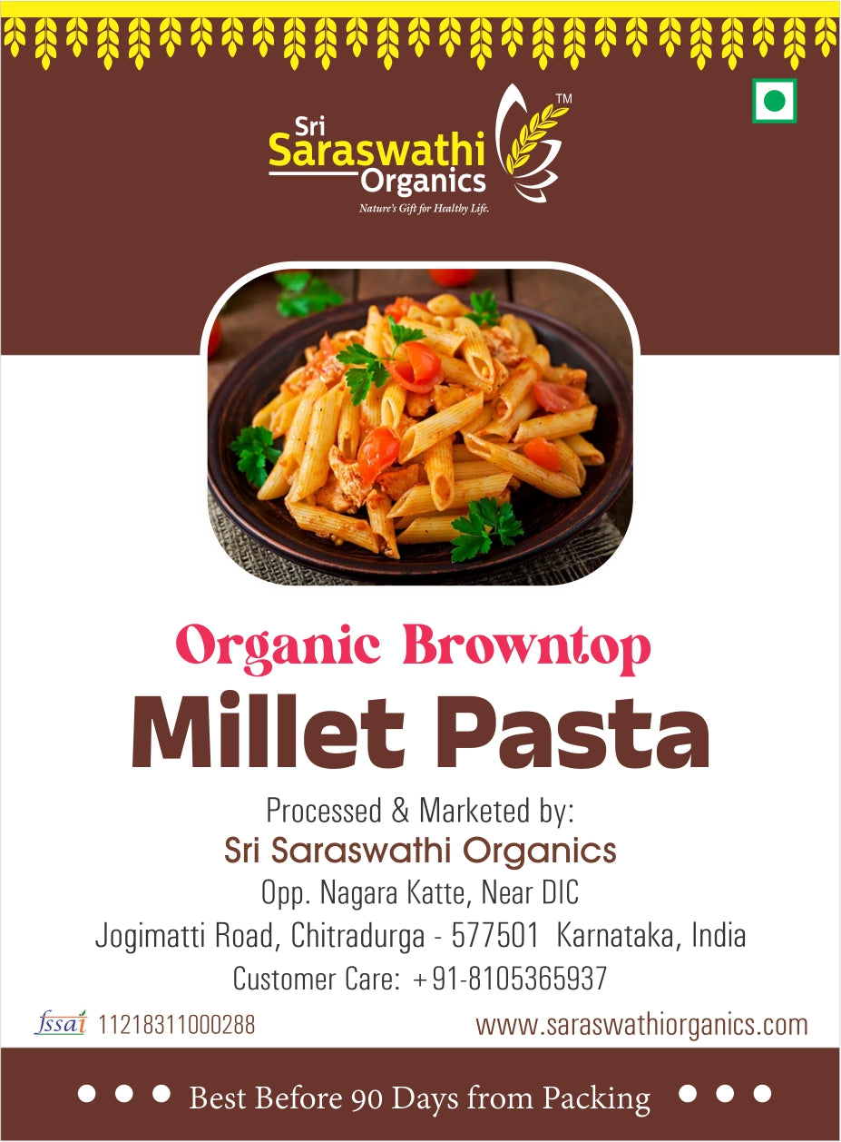 Browntop Millet Pasta