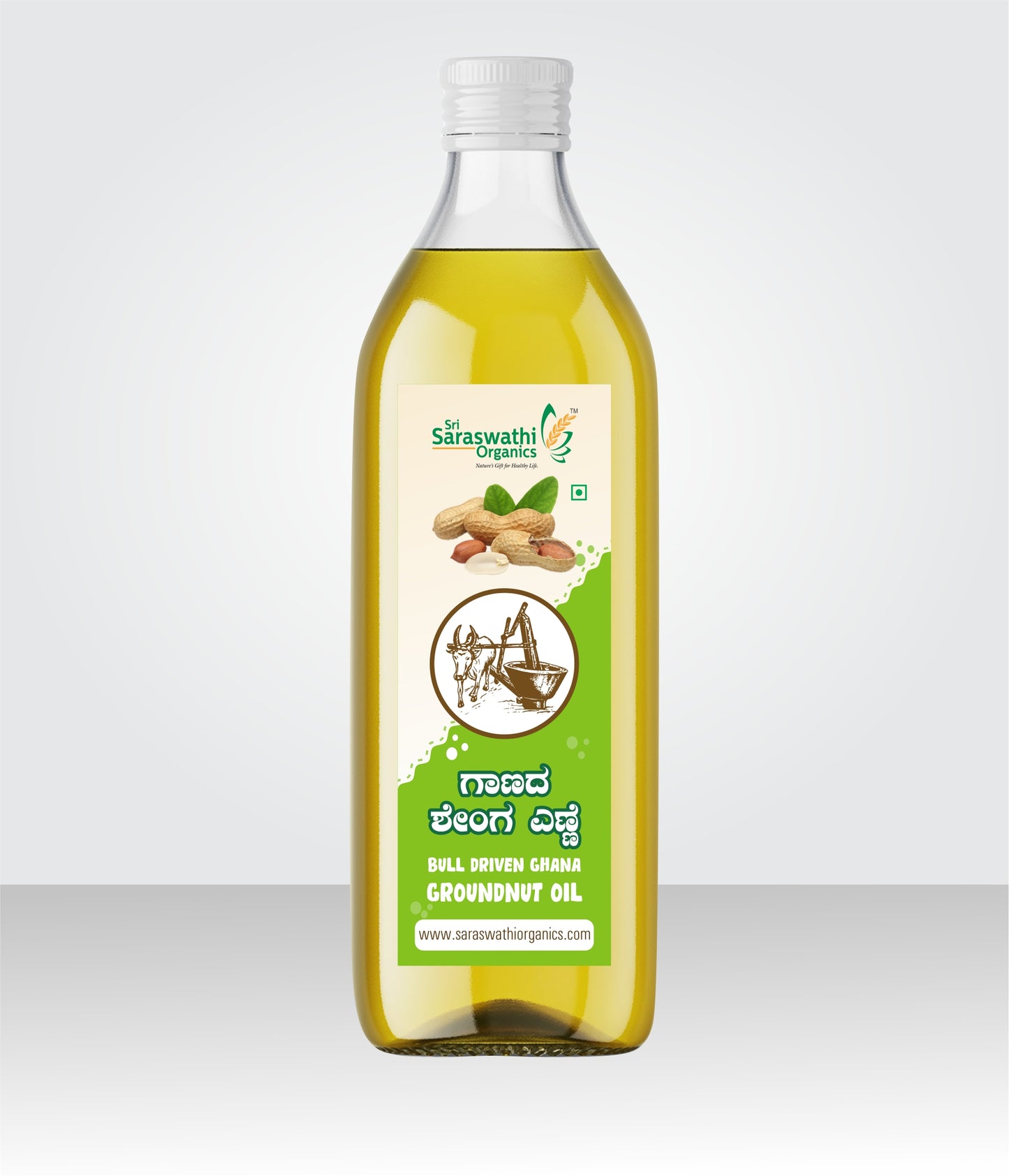 Bull Driven Groundnut oil