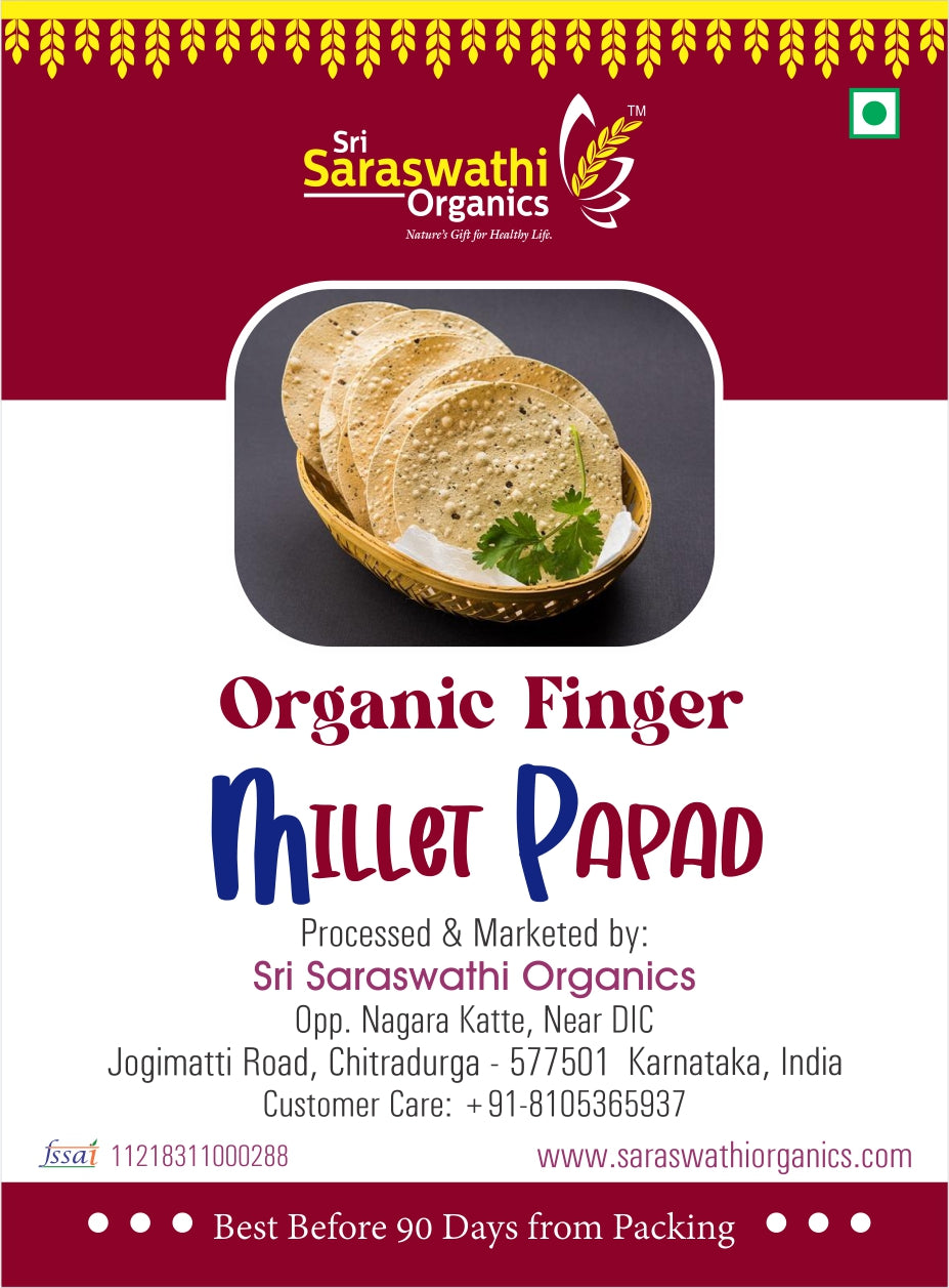 Ragi Millet Masala Papad