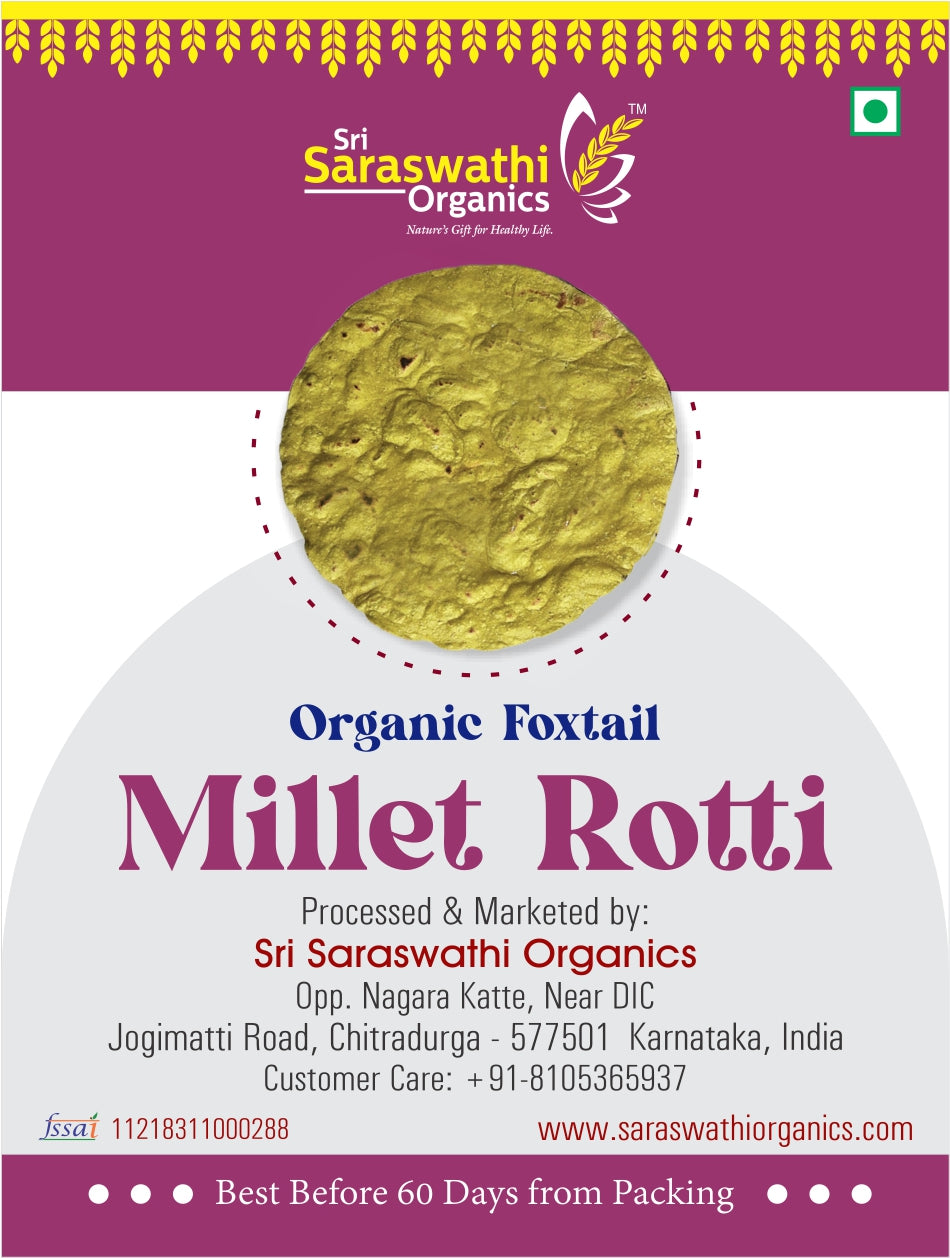 Organic Foxtail Millet Rotti