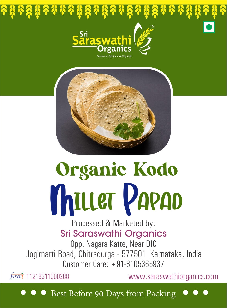 Kodo Millet Masala Papad