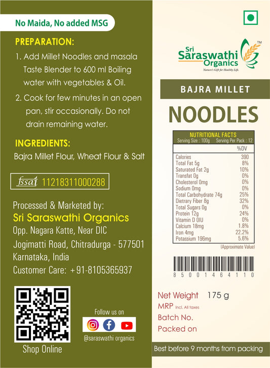 Bajra Millet Noodles