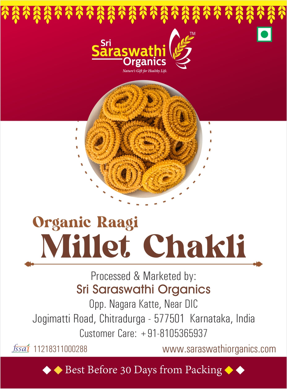 Organic Ragi Millet Chakli
