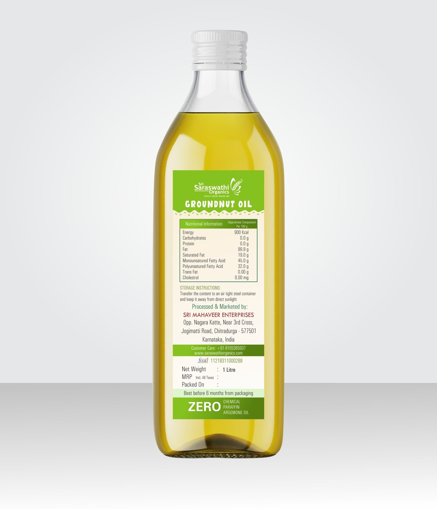 Cold Pressed Groundnut Oil