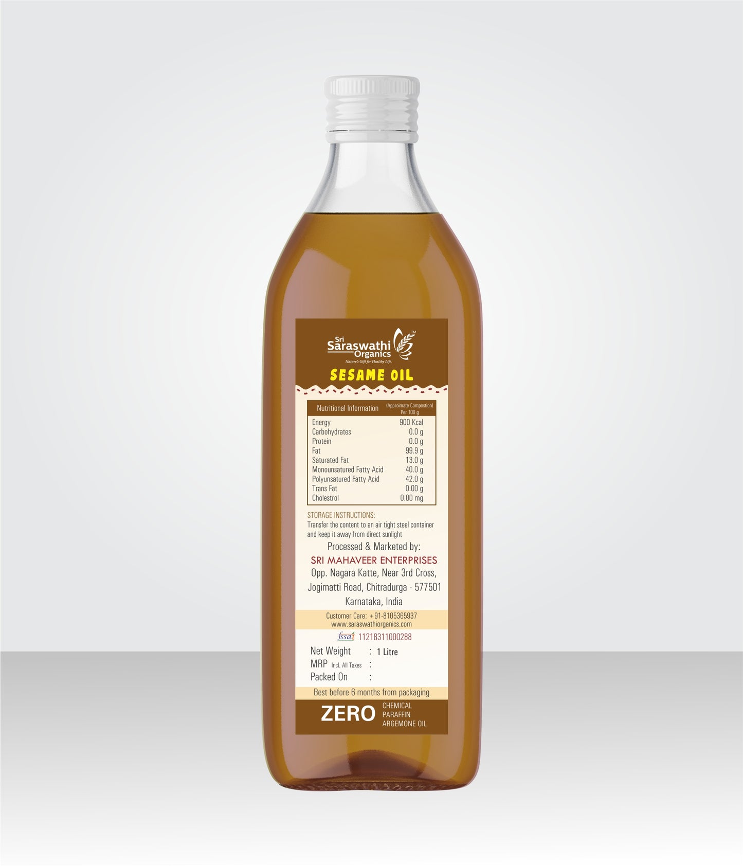 Cold Pressed Sesame Oil