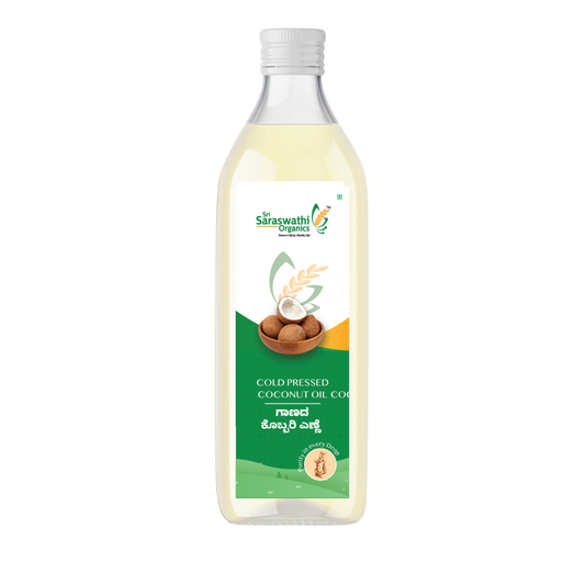 Cold pressed coconut oil from fresh coconuts for everyday use – Sri Saraswathi Organics