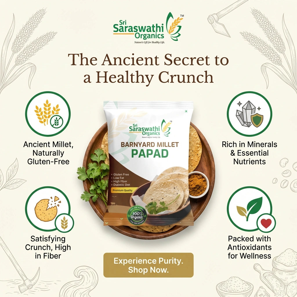 Barnyard Millet Masala Papad