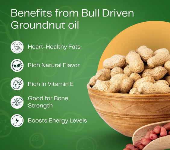 Bull Driven Groundnut oil