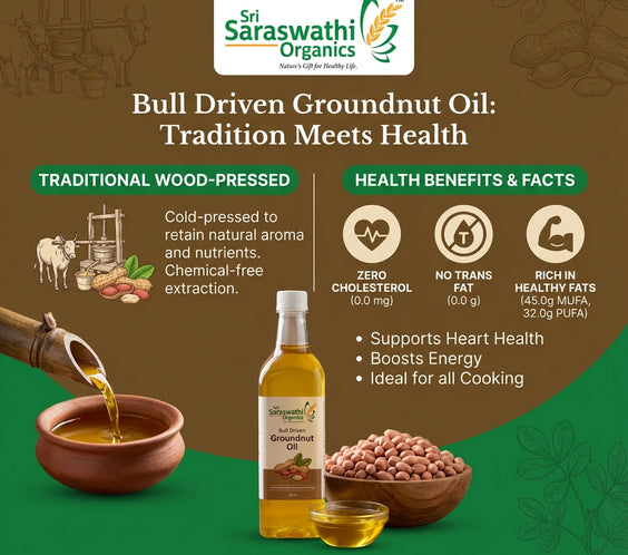 Bull Driven Groundnut oil