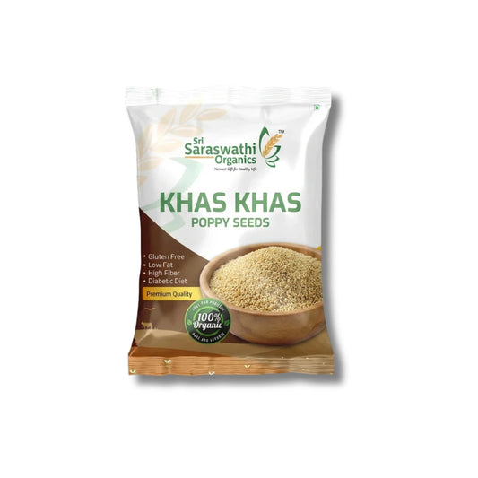 Khus khus made from natural poppy seeds for traditional cooking and desserts - Sri Saraswathi Organics