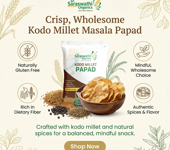 Kodo Millet Masala Papad