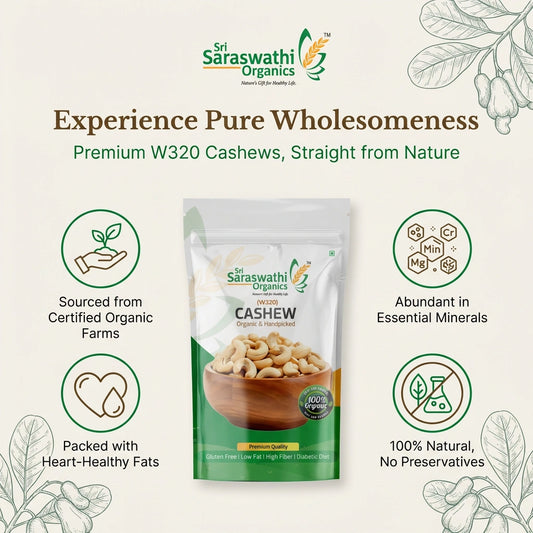 Organic Cashew Nuts W320