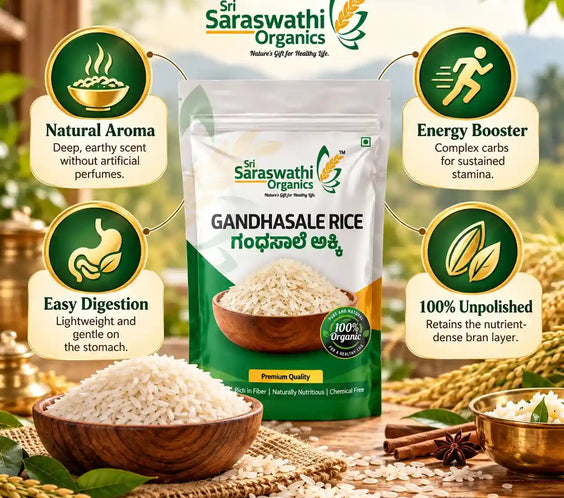 Organic gandhasale rice benefits