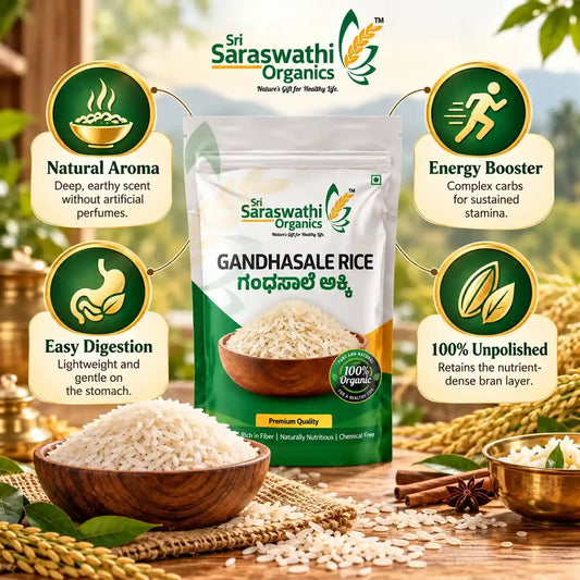Organic gandhasale rice benefits