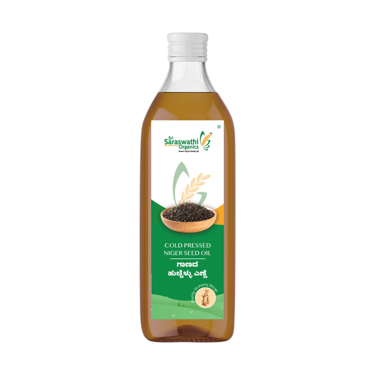 Cold pressed niger seed oil from carefully sourced niger seeds for wholesome cooking – Sri Saraswathi Organics