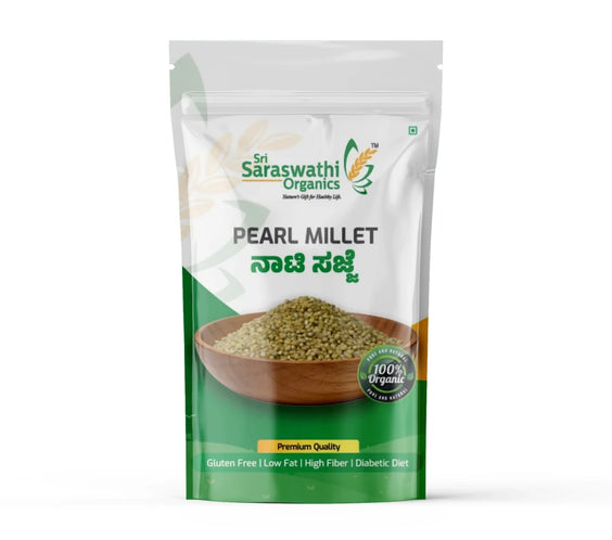 Organic pearl millet from premium grains for traditional cooking - Sri Saraswathi Organics