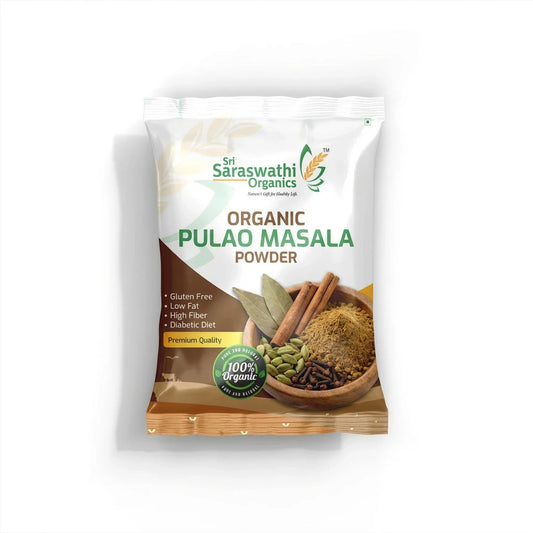 Organic pulao masala made from aromatic whole spices for flavourful pulao recipes - Sri Saraswathi Organics