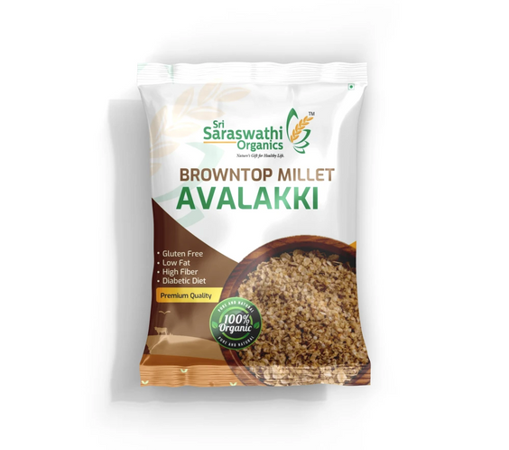 Browntop millet flakes made from carefully sourced grains for daily nourishment - Sri Saraswathi Organics