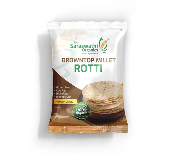 Organic browntop millet desi roti made from unpolished millets for balanced daily meals - Sri Saraswathi Organics