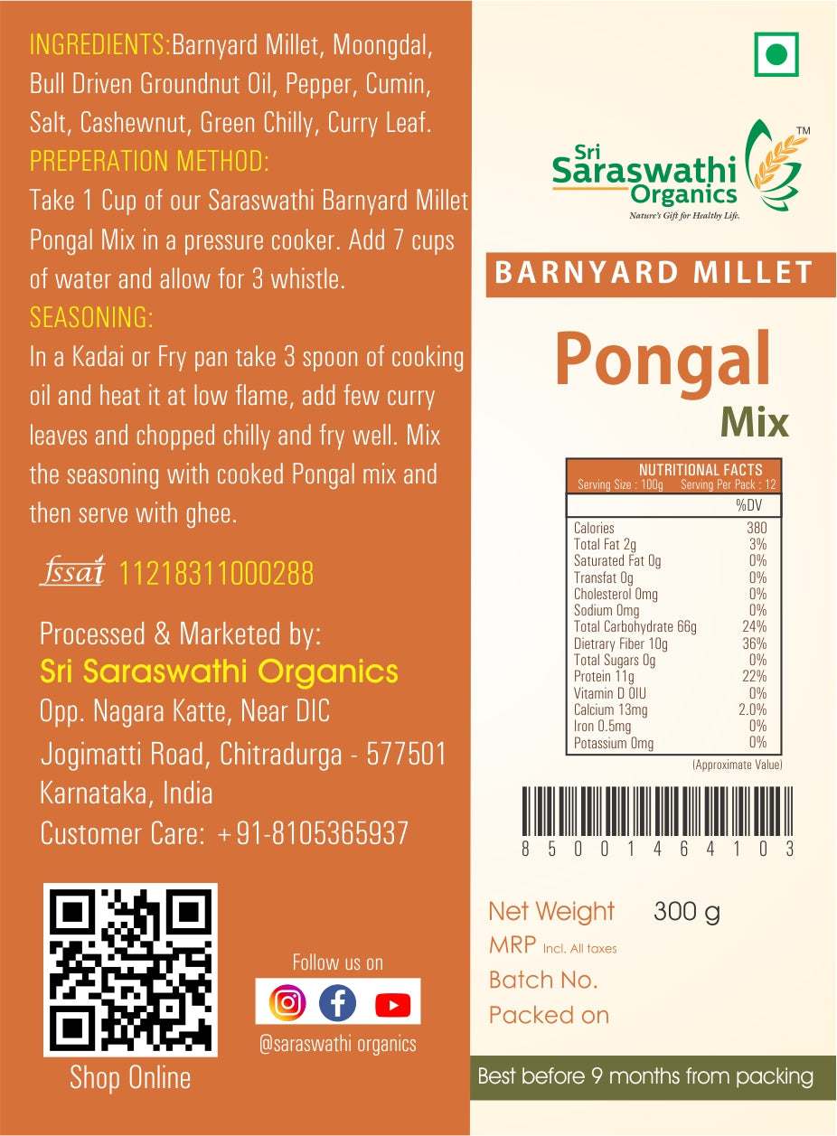 Barnyard Millet Pongal Mix