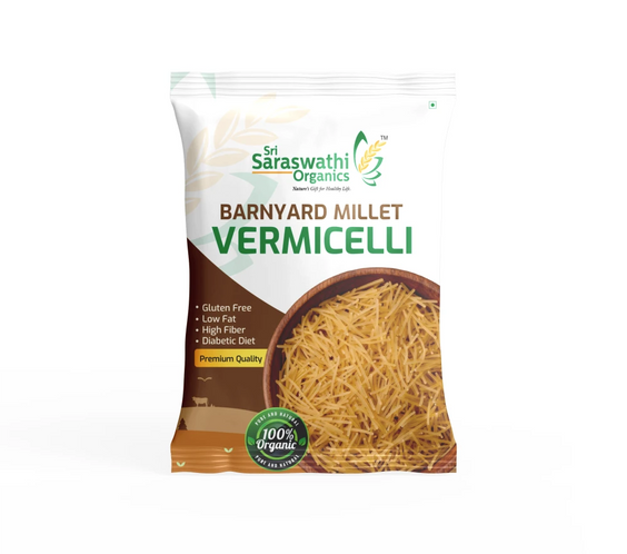 Barnyard millet vermicelli made from barnyard millet for easy digestion - Sri Saraswathi Organics