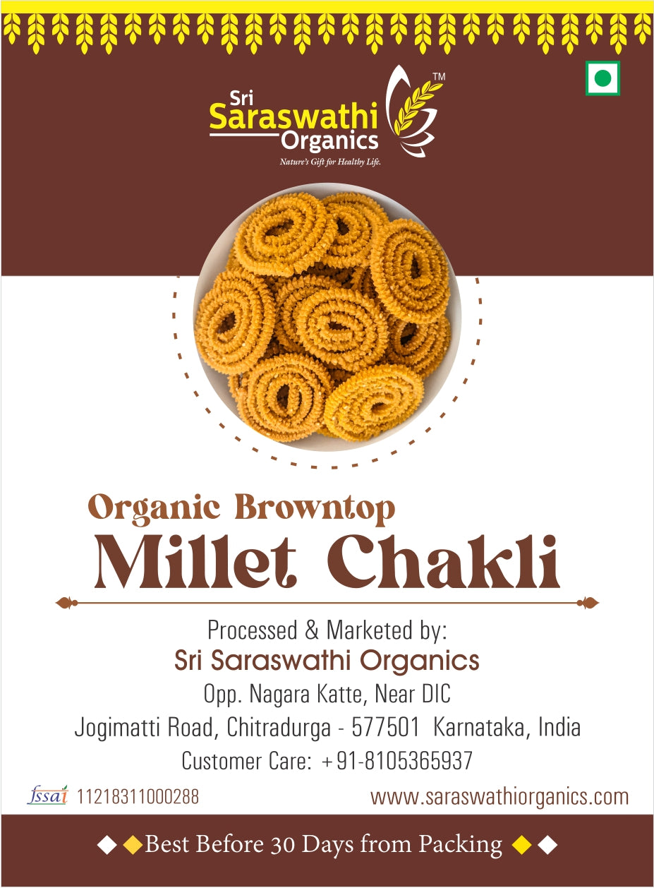 Organic Browntop Millet Chakli