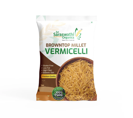 Browntop millet vermicelli made from browntop millet for mindful eating - Sri Saraswathi Organics