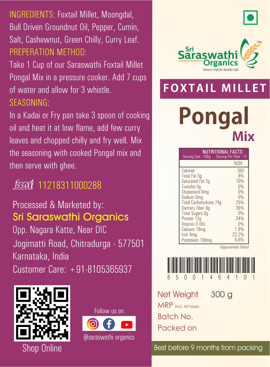 Foxtail Millet Pongal Mix