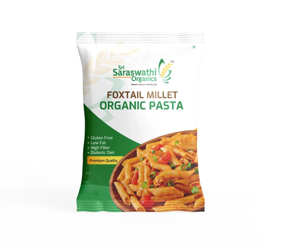 Foxtail millet pasta made from selected millets for everyday cooking - Sri Saraswathi Organics