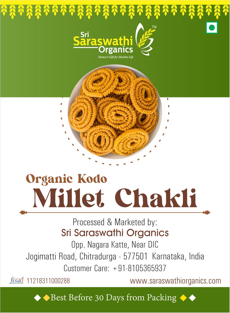 Organic Kodo Millet Chakli