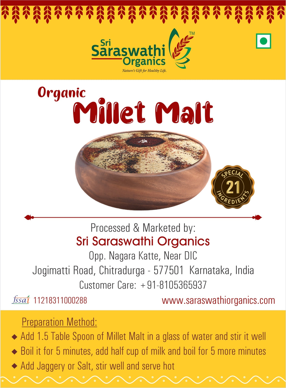 Buy Organic Millet Malt Online @ Best Price in India | 100% Certified ...