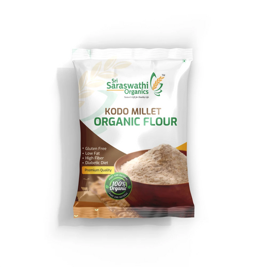 Kodo millet flour processed from quality millets for regular home use - Sri Saraswathi Organics