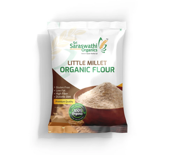 Little millet flour prepared from whole millets for balanced daily meals - Sri Saraswathi Organics