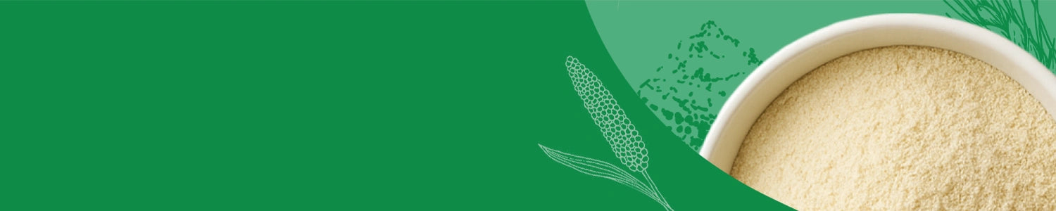 organic and unpolished millet flours