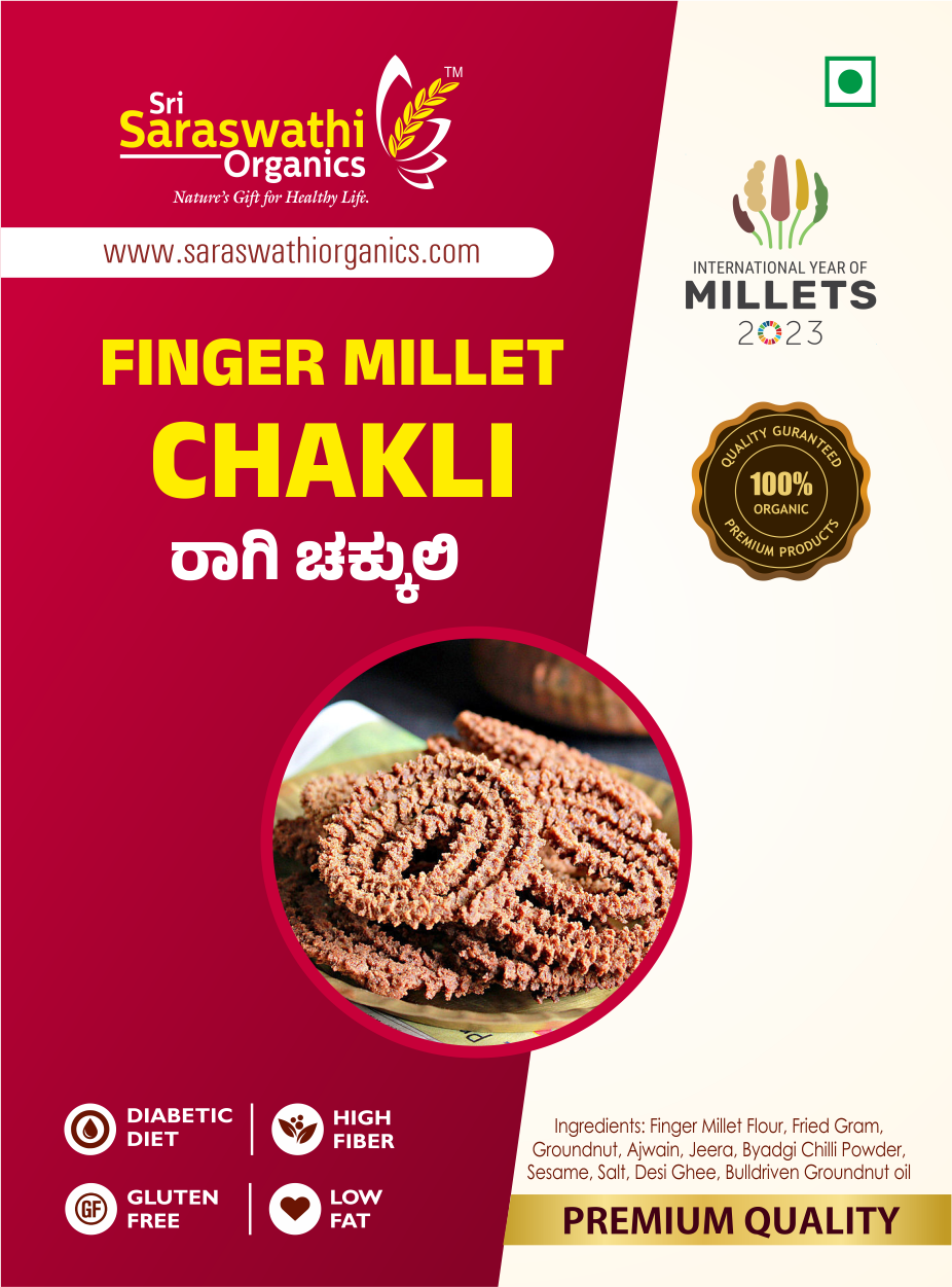 Organic Ragi Millet Chakli