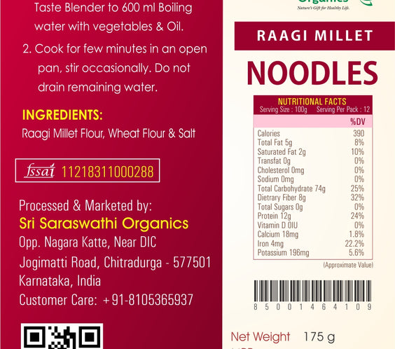 Raagi Millet Noodles